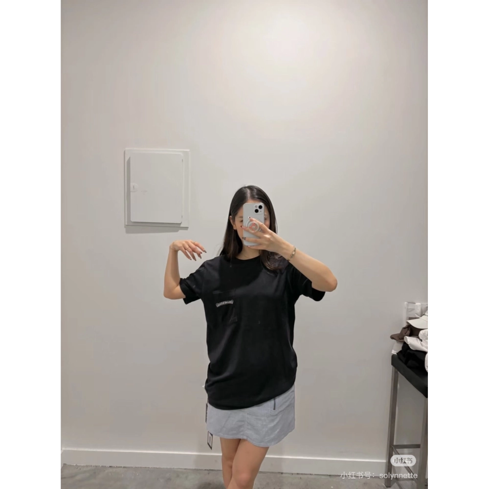 Chrome Hearts White Scroll Print Short Sleeve 120