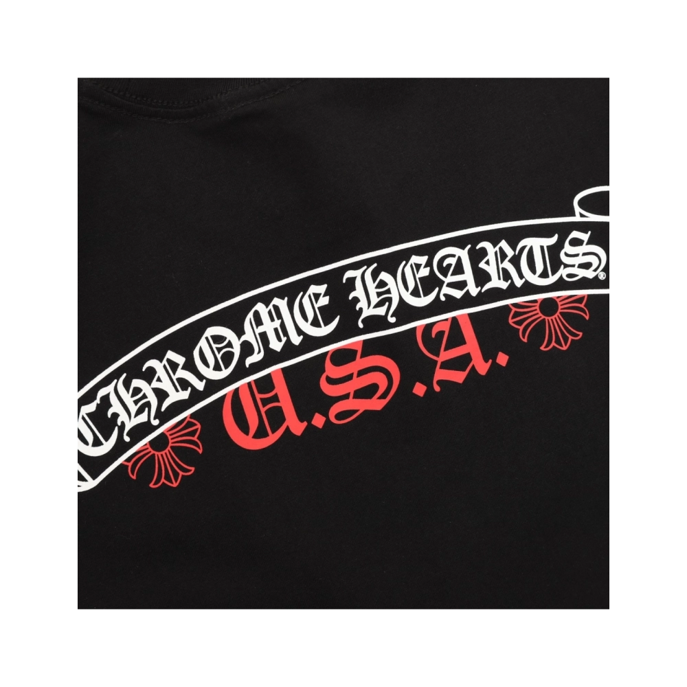 Chrome Hearts White Scroll Print Short Sleeve 120