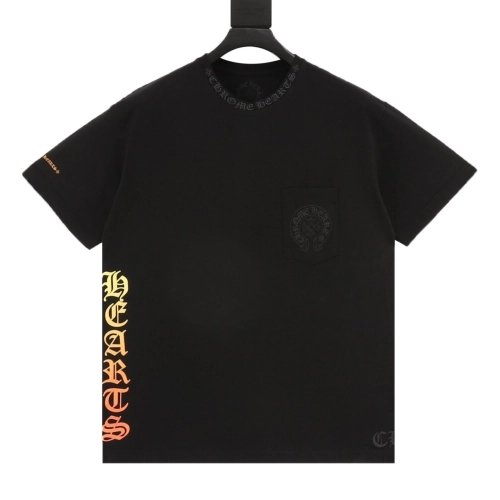 Chrome Hearts Yellow Sanskrit Print Short Sleeve 121
