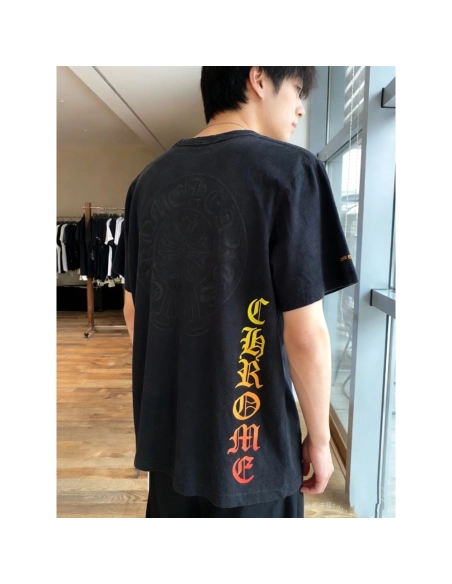Chrome Hearts Yellow Sanskrit Print Short Sleeve 121