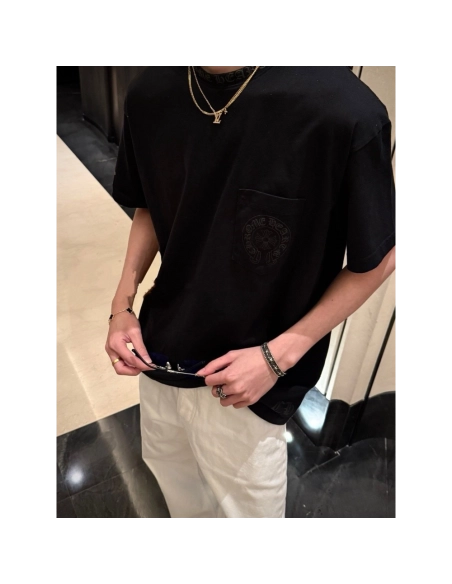 Chrome Hearts Yellow Sanskrit Print Short Sleeve 121