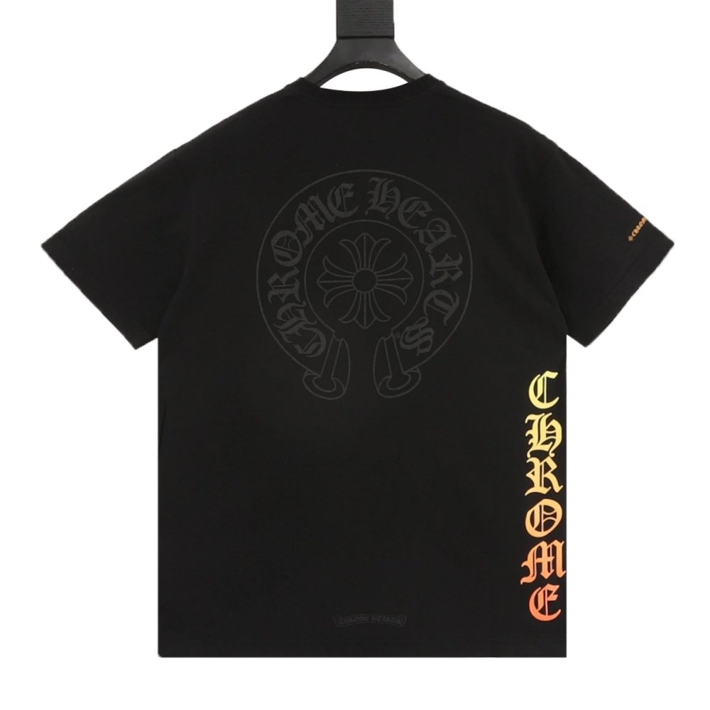 Chrome Hearts Yellow Sanskrit Print Short Sleeve 121
