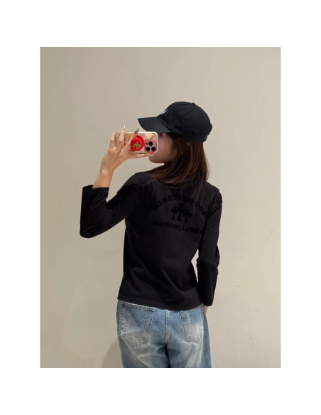Chrome Hearts Cross Flock Print Long Sleeve 122