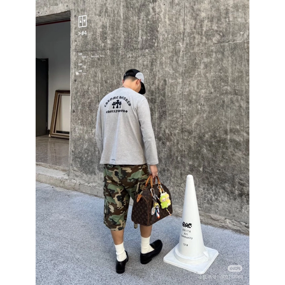 Chrome Hearts Cross Flock Print Long Sleeve 123