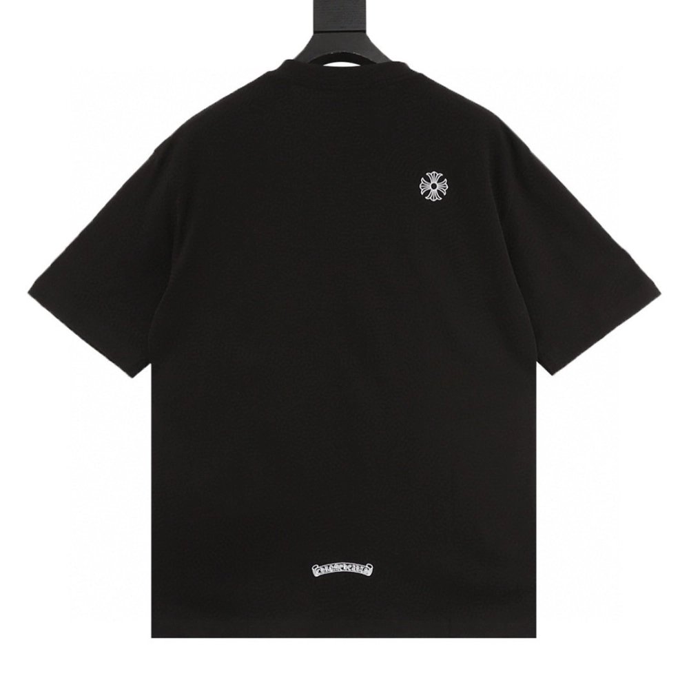 Chrome Hearts Sanskrit Horseshoe Embroidery Short Sleeve 132