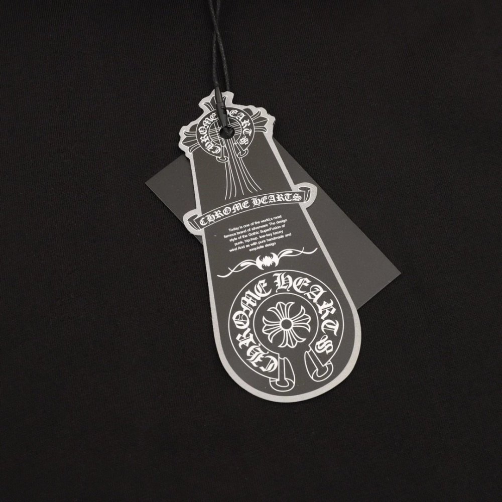 Chrome Hearts Sanskrit Horseshoe Embroidery Short Sleeve 132