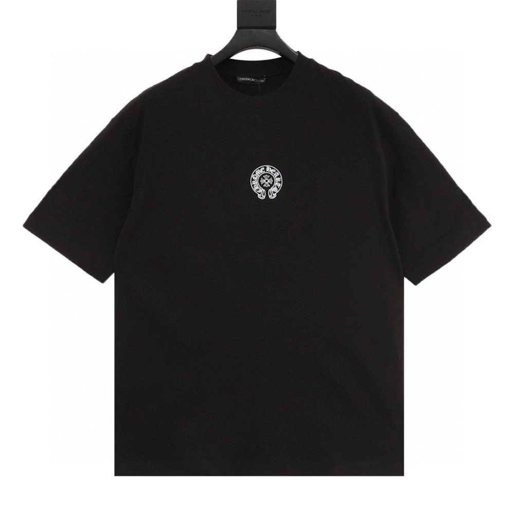 Chrome Hearts Sanskrit Horseshoe Embroidery Short Sleeve 132