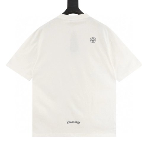 Chrome Hearts Sanskrit Horseshoe Embroidery Short Sleeve 133