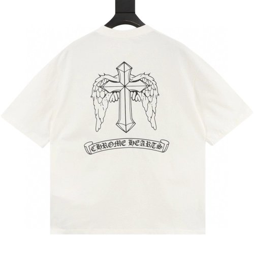Chrome Hearts Gothic Letter Wing Print Short Sleeve 135