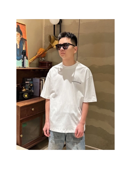 Chrome Hearts Gothic Letter Wing Print Short Sleeve 135
