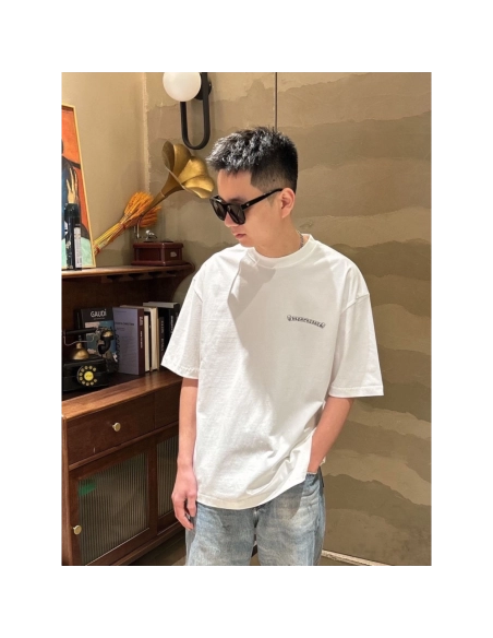 Chrome Hearts Gothic Letter Wing Print Short Sleeve 135
