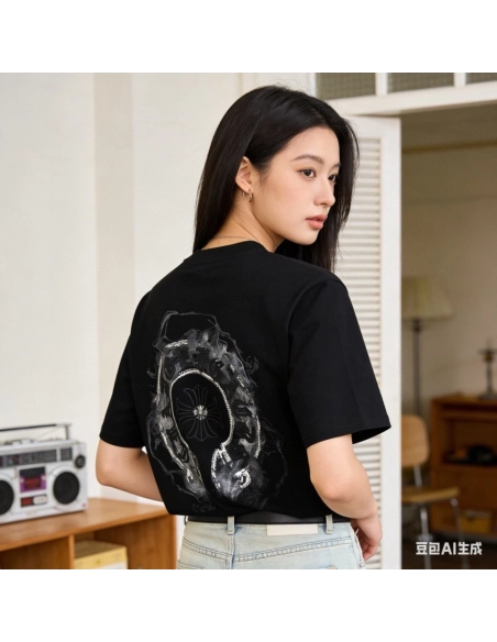 Chrome Hearts Front & Back Horseshoe Short Sleeve 138
