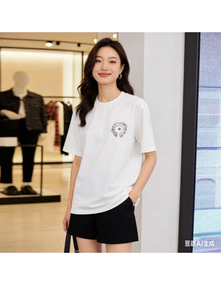 Chrome Hearts Front & Back Horseshoe Short Sleeve 139