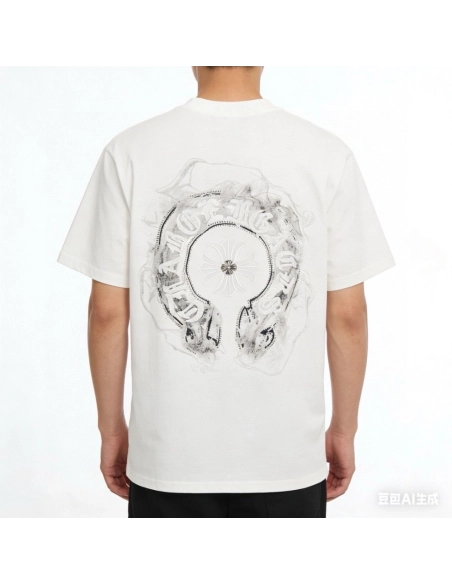 Chrome Hearts Front & Back Horseshoe Short Sleeve 139