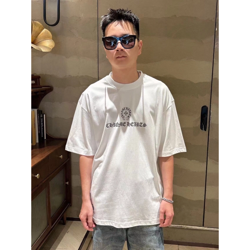 Chrome Hearts Sanskrit Horseshoe Print Short Sleeve 141