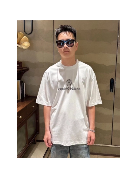 Chrome Hearts Sanskrit Horseshoe Print Short Sleeve 141