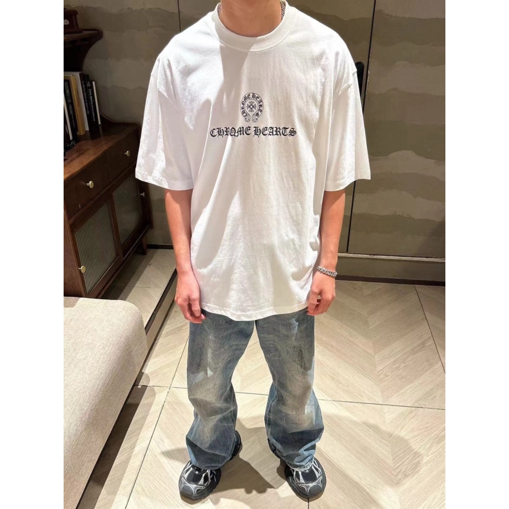 Chrome Hearts Sanskrit Horseshoe Print Short Sleeve 141