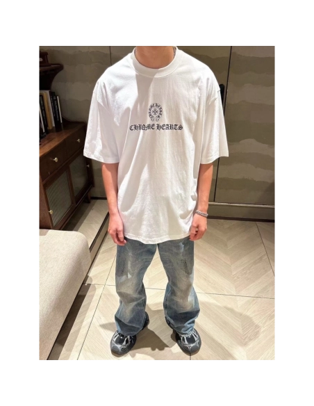 Chrome Hearts Sanskrit Horseshoe Print Short Sleeve 141