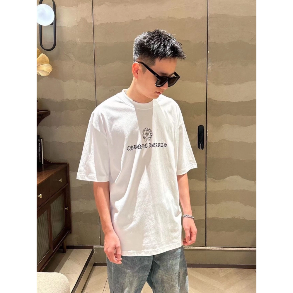 Chrome Hearts Sanskrit Horseshoe Print Short Sleeve 141