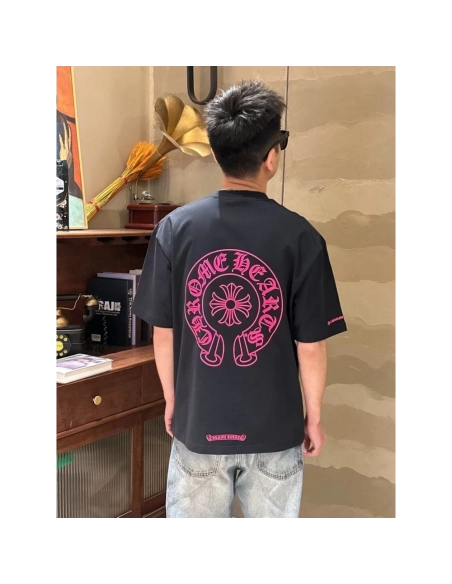Chrome Hearts Horseshoe Cross Print Short Sleeve 143