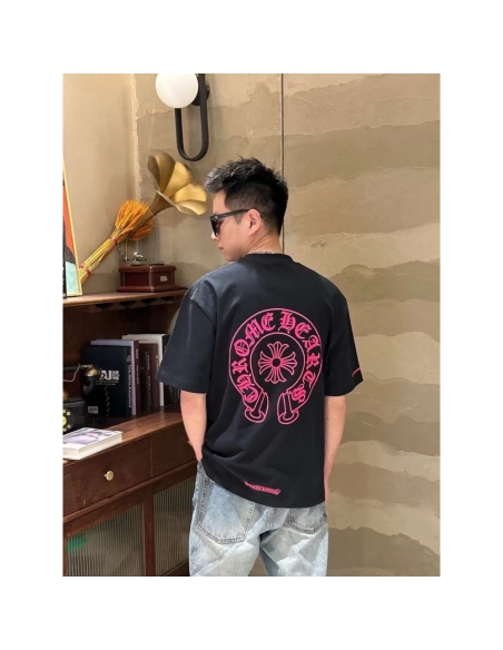 Chrome Hearts Horseshoe Cross Print Short Sleeve 143