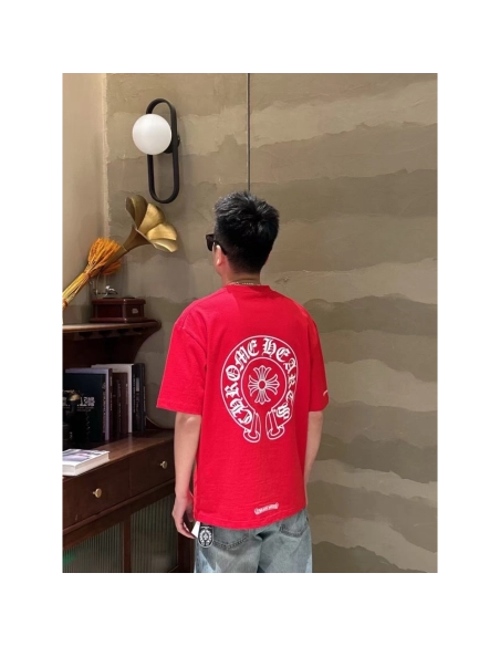 Chrome Hearts Horseshoe Cross Print Short Sleeve 144