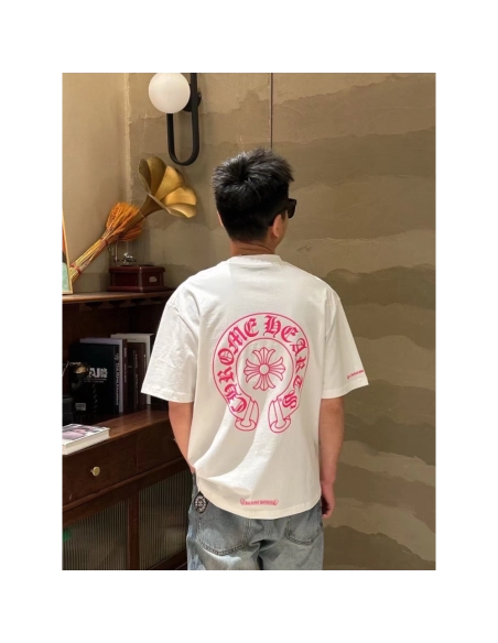 Chrome Hearts Horseshoe Cross Print Short Sleeve 145