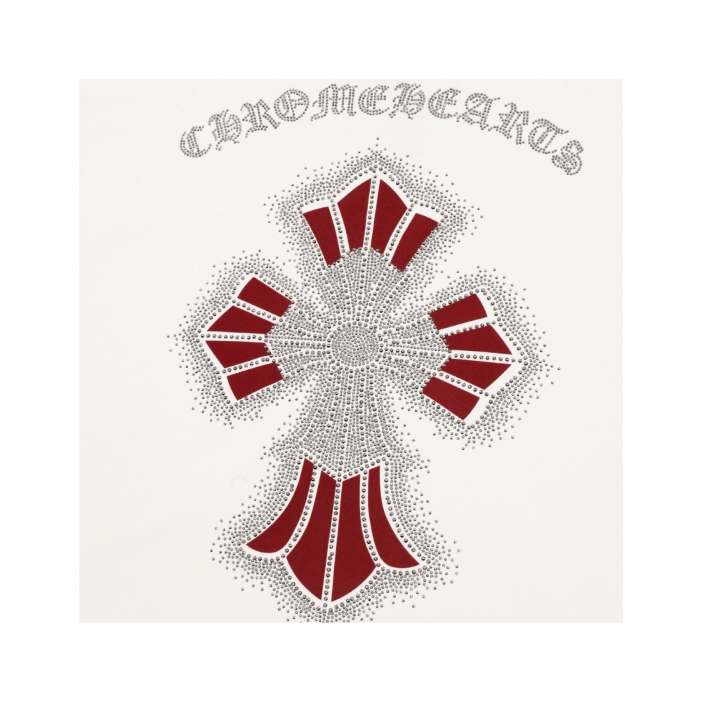 Chrome Hearts Rhinestone Cross Short Sleeve 155