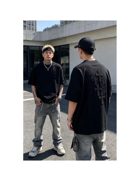 Chrome Hearts Multi-Cross Patch Short Sleeve 156