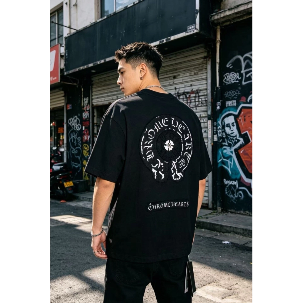 Chrome Hearts Patch Horseshoe Cross Short Sleeve 158
