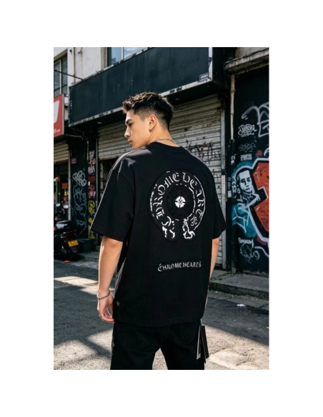 Chrome Hearts Patch Horseshoe Cross Short Sleeve 158
