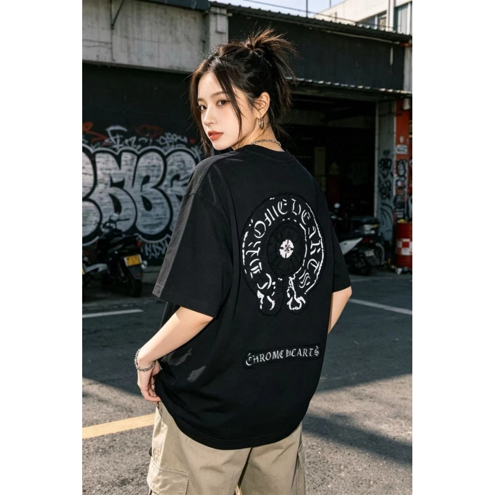 Chrome Hearts Patch Horseshoe Cross Short Sleeve 158