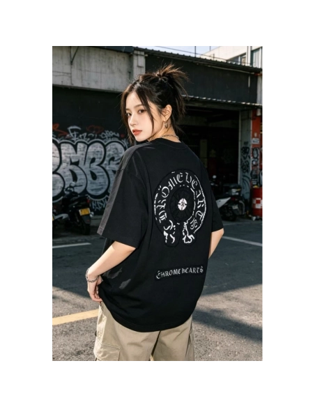 Chrome Hearts Patch Horseshoe Cross Short Sleeve 158