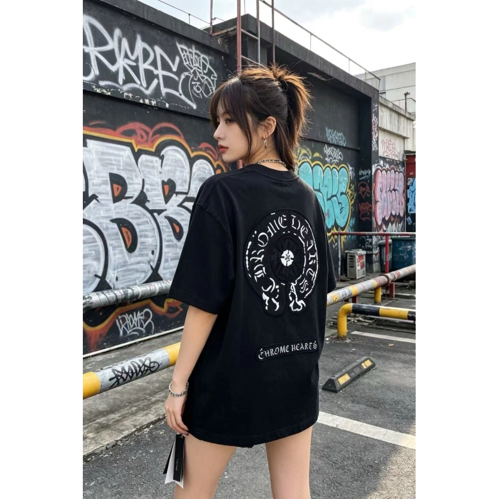 Chrome Hearts Patch Horseshoe Cross Short Sleeve 158