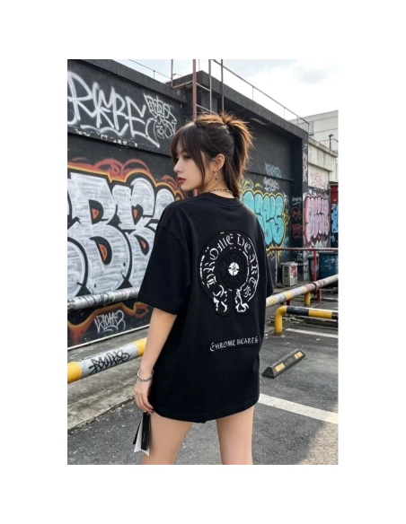 Chrome Hearts Patch Horseshoe Cross Short Sleeve 158