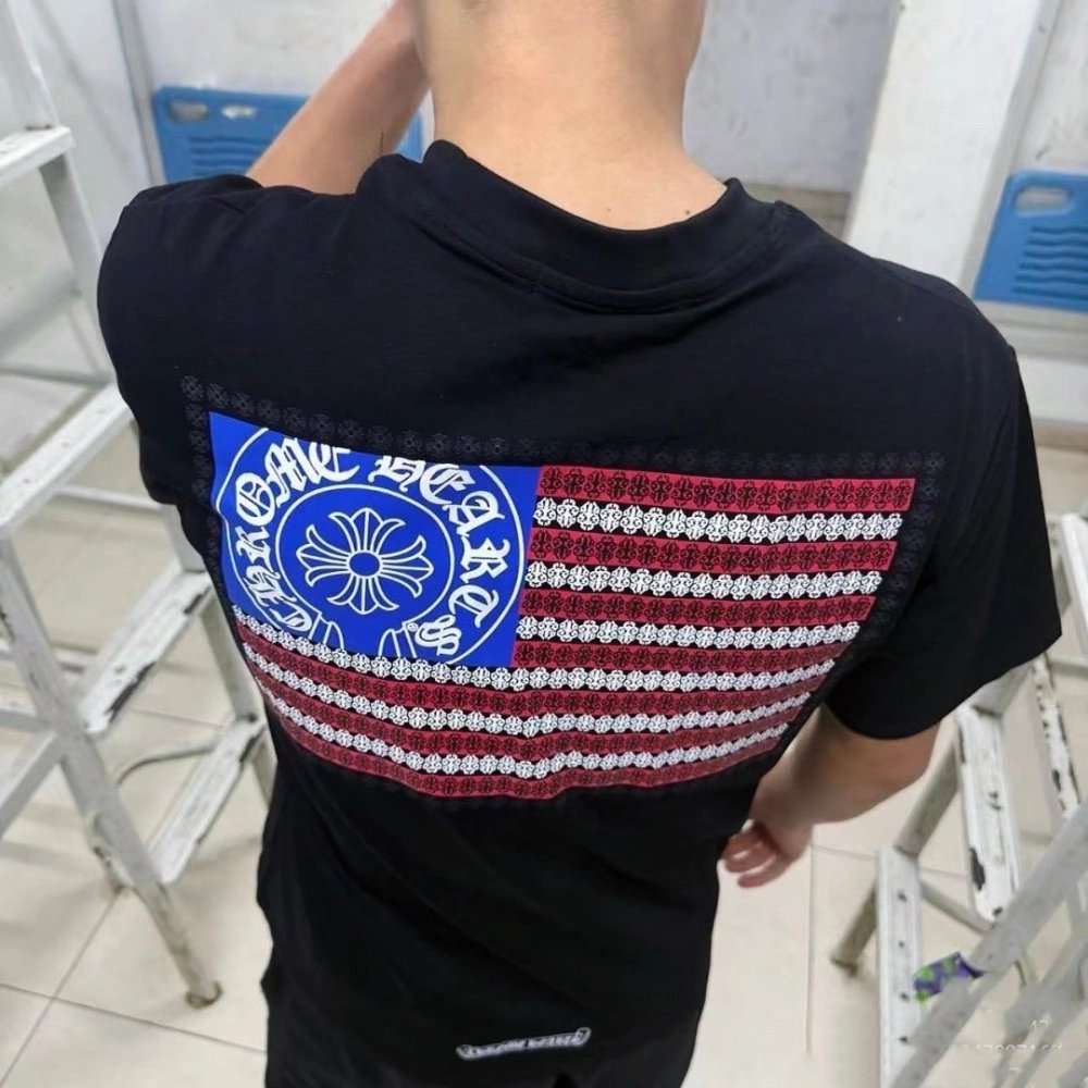 Chrome Hearts American Flag Short Sleeve 162