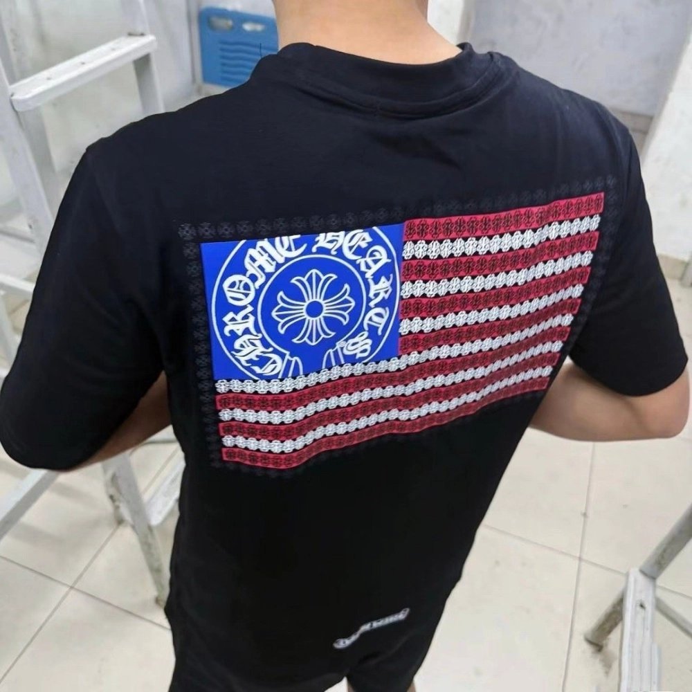 Chrome Hearts American Flag Short Sleeve 162