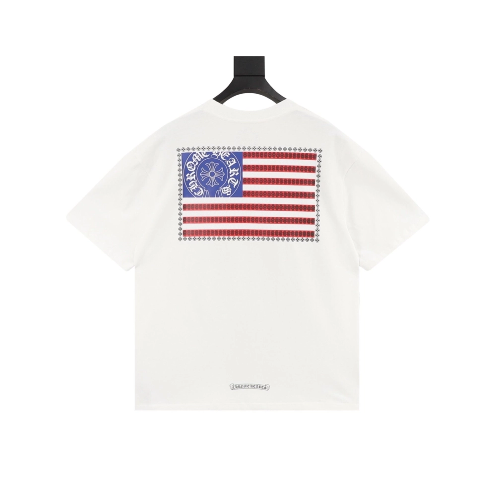 Chrome Hearts American Flag Short Sleeve 163
