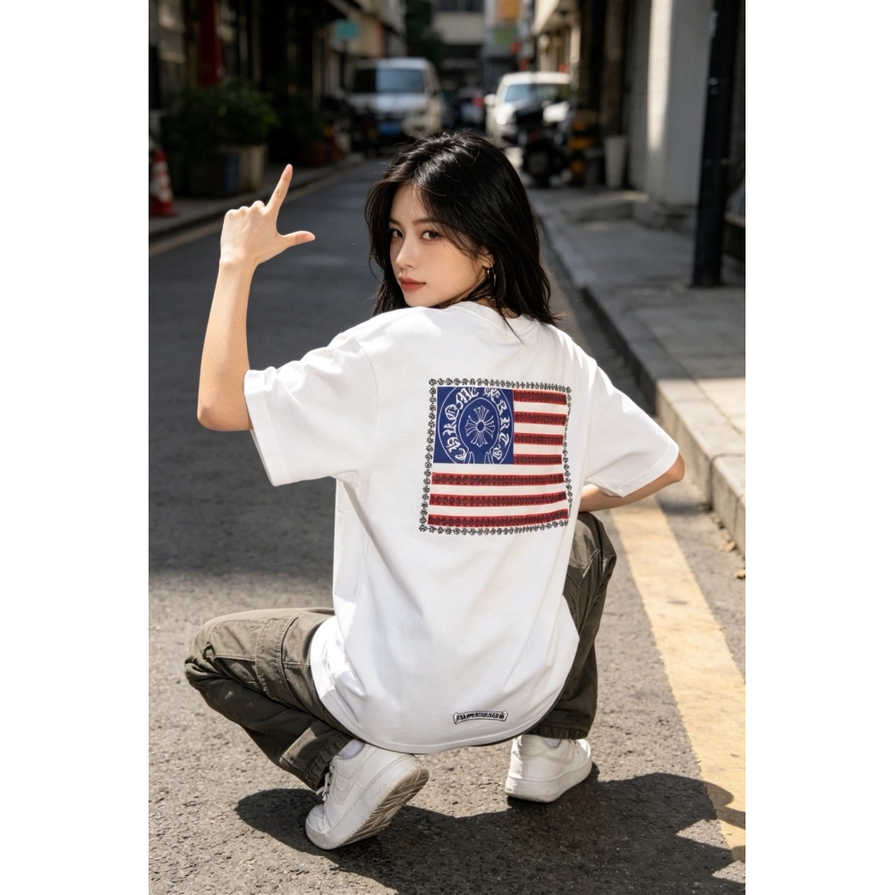 Chrome Hearts American Flag Short Sleeve 163