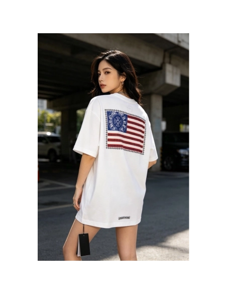 Chrome Hearts American Flag Short Sleeve 163