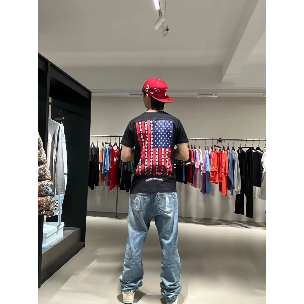 Chrome Hearts American Flag Short Sleeve 164
