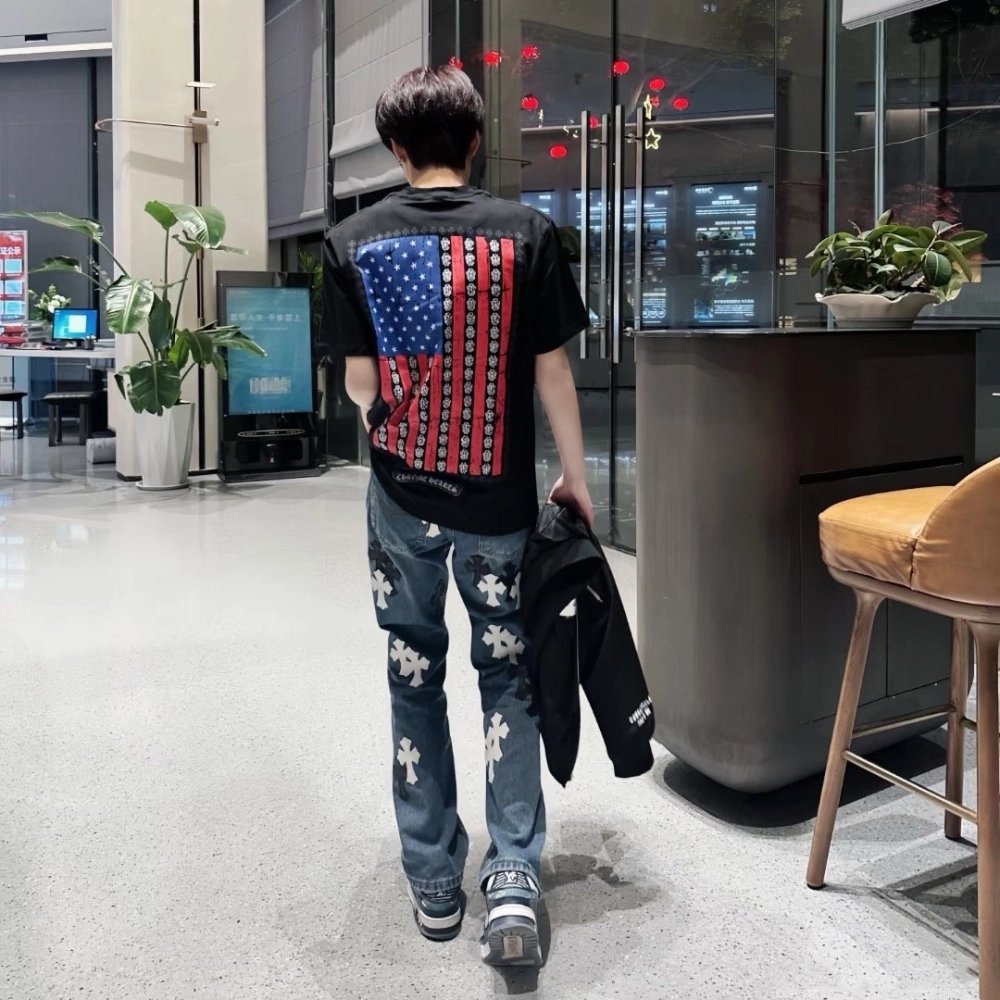 Chrome Hearts American Flag Short Sleeve 164