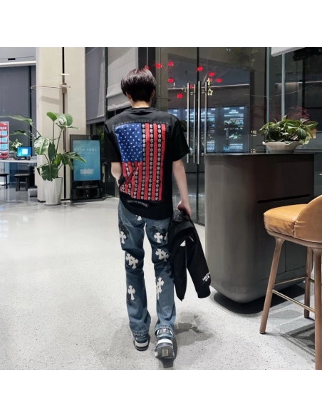 Chrome Hearts American Flag Short Sleeve 164
