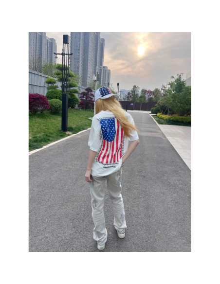 Chrome Hearts American Flag Short Sleeve 165