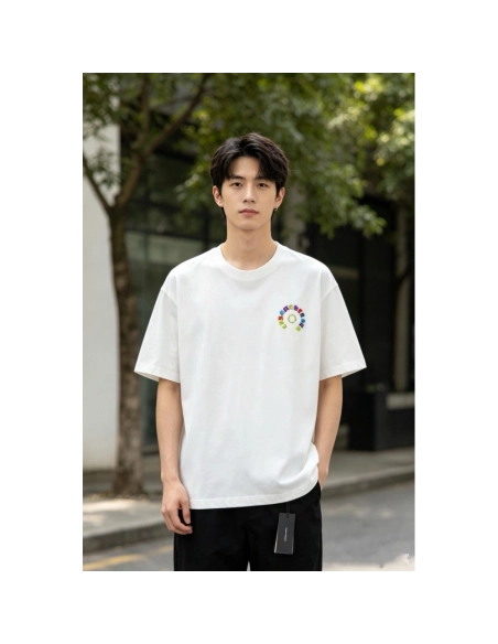 Chrome Hearts Colorful Horseshoe Patch Embroidery Short Sleeve 167