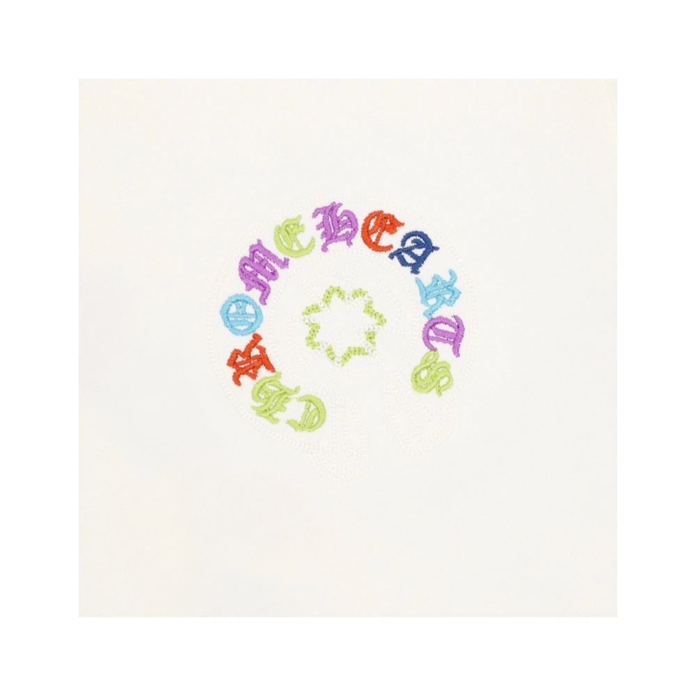 Chrome Hearts Colorful Horseshoe Patch Embroidery Short Sleeve 167