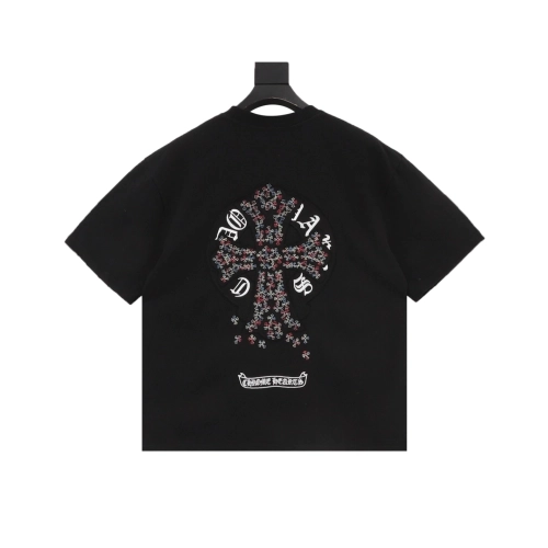 Chrome Hearts Colorful Cross Patch Embroidery Short Sleeve 168