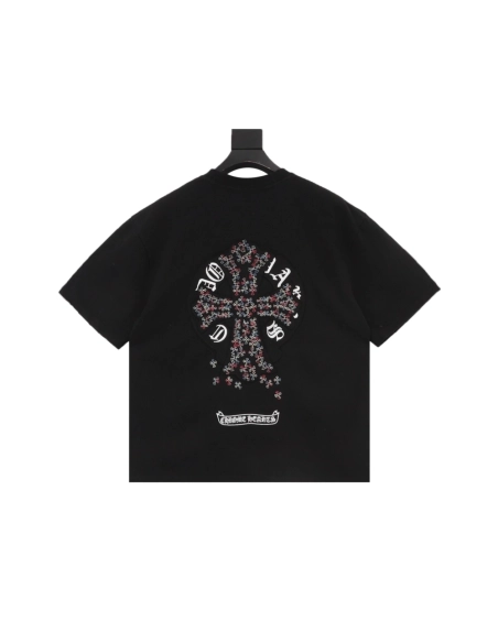 Chrome Hearts Colorful Cross Patch Embroidery Short Sleeve 168