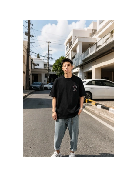 Chrome Hearts Colorful Cross Patch Embroidery Short Sleeve 168