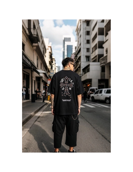Chrome Hearts Colorful Cross Patch Embroidery Short Sleeve 168
